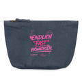 Vintage Reißverschluss-Täschchen  "fast erwachsen pink" - Vintage Denim