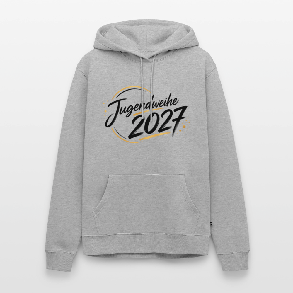 Männer Premium Hoodie "Jahreslogo 2027" - Grau meliert