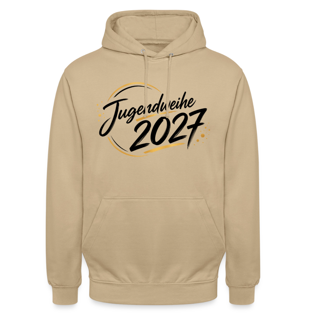 Unisex Hoodie "Jahreslogo 2027" - Beige