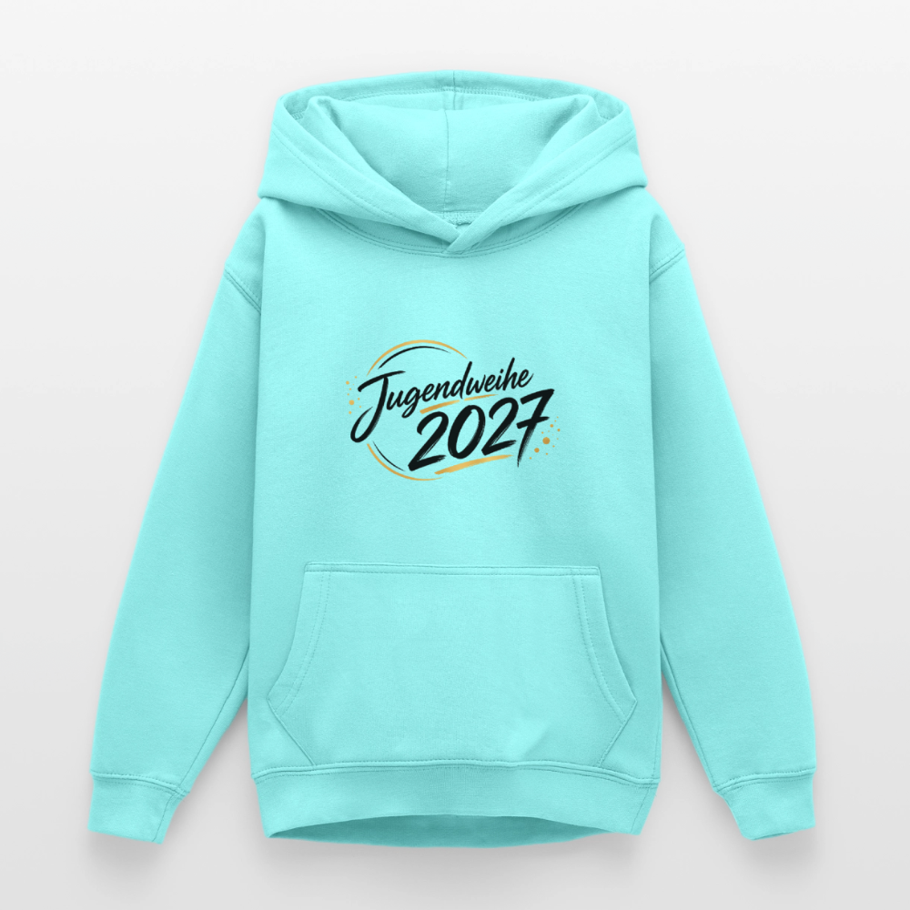 Teenager Hoodie "Jahreslogo 2027" - Pfefferminze