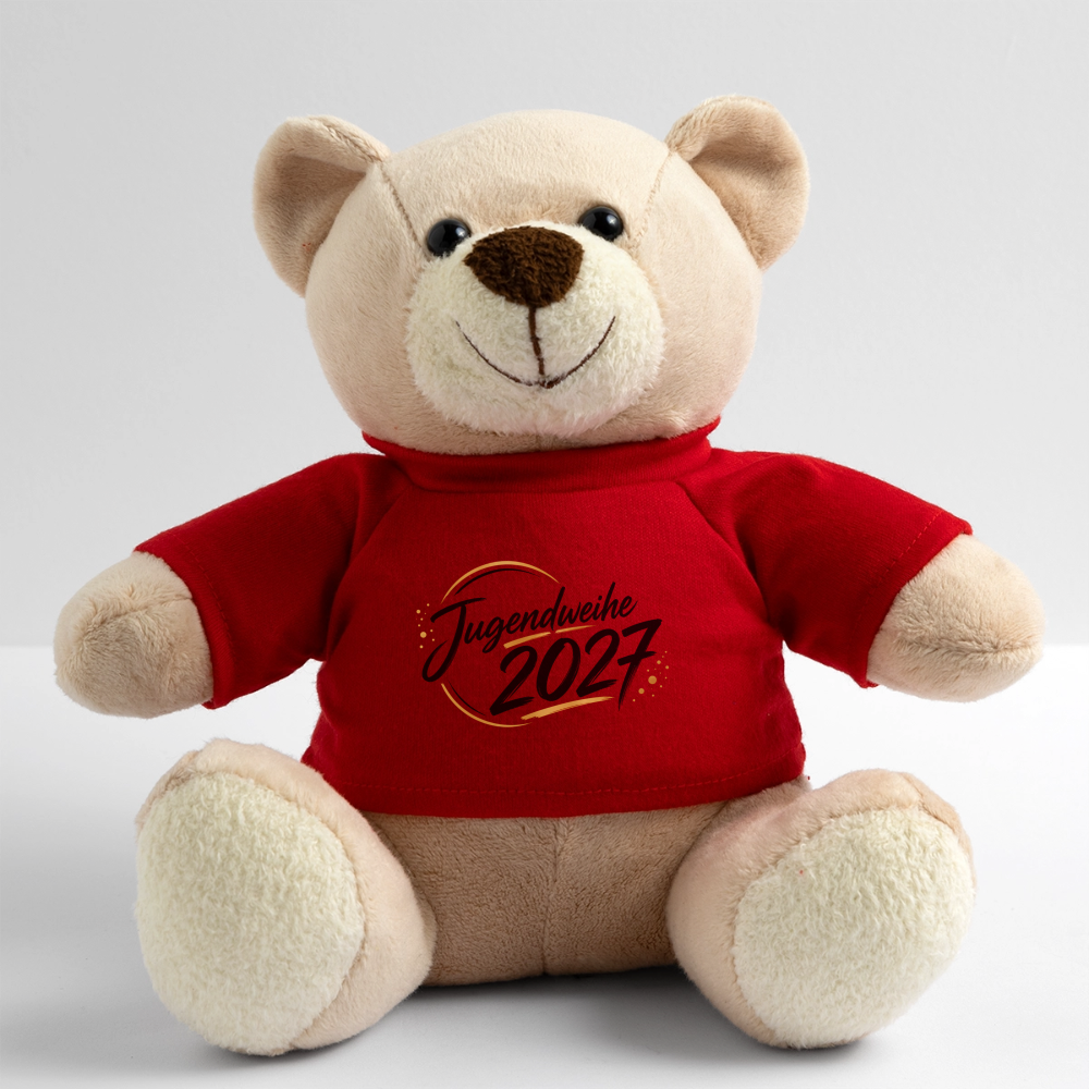 Teddy mit Jahreslogo 2027 - Rot