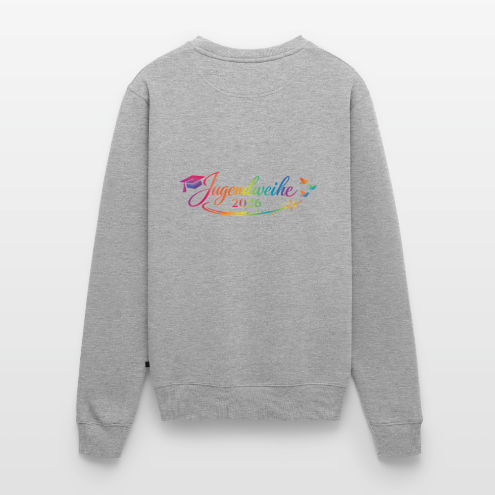 Männer Premium Pullover " Jahreslogo 2026" - Grau meliert
