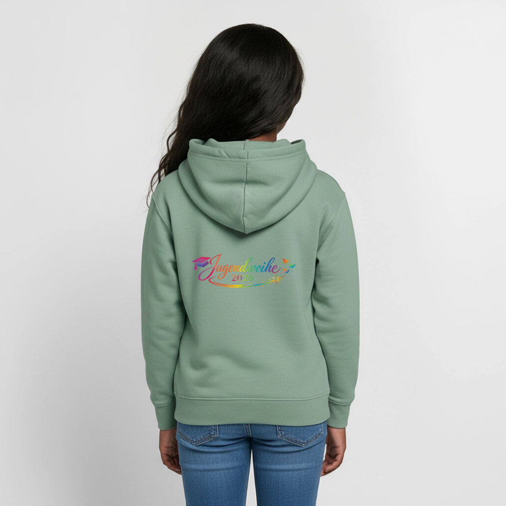 Teenager Hoodie "Jahreslogo 2026" - Graugrün