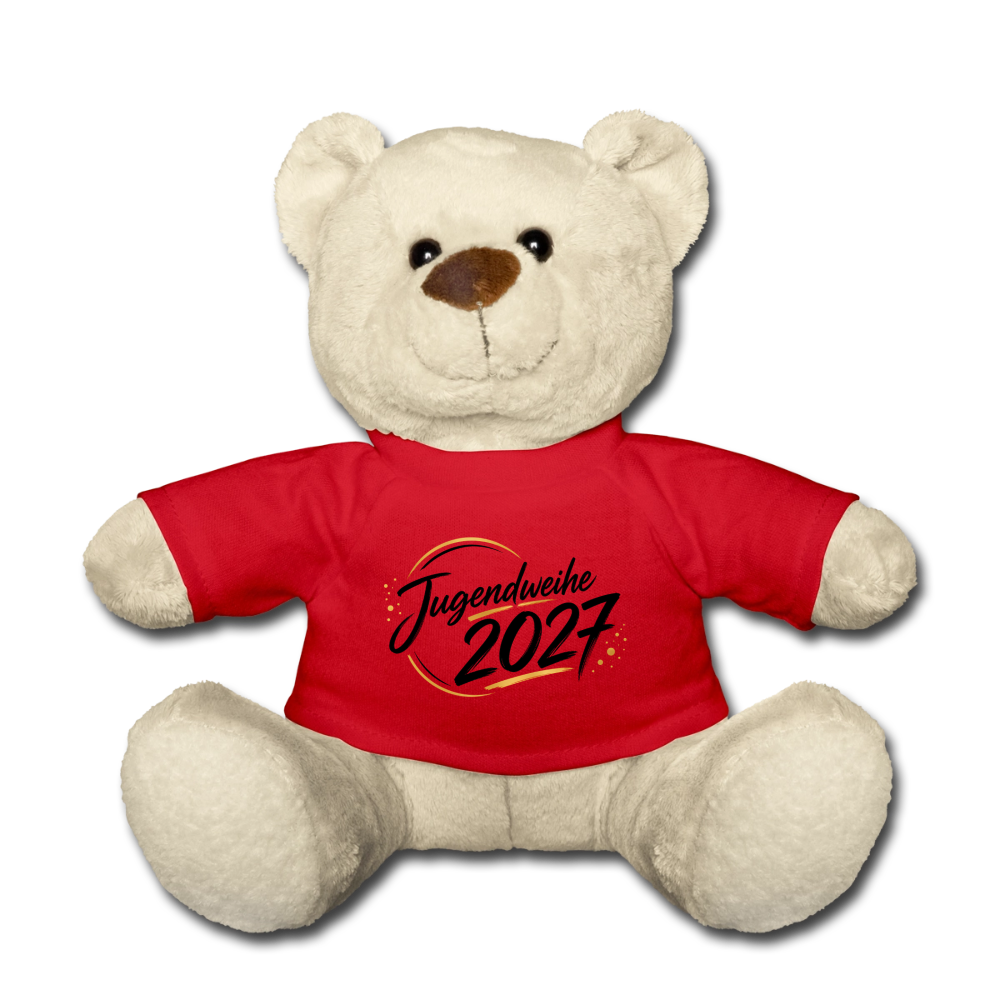 Teddy mit Jahreslogo 2027 - Rot