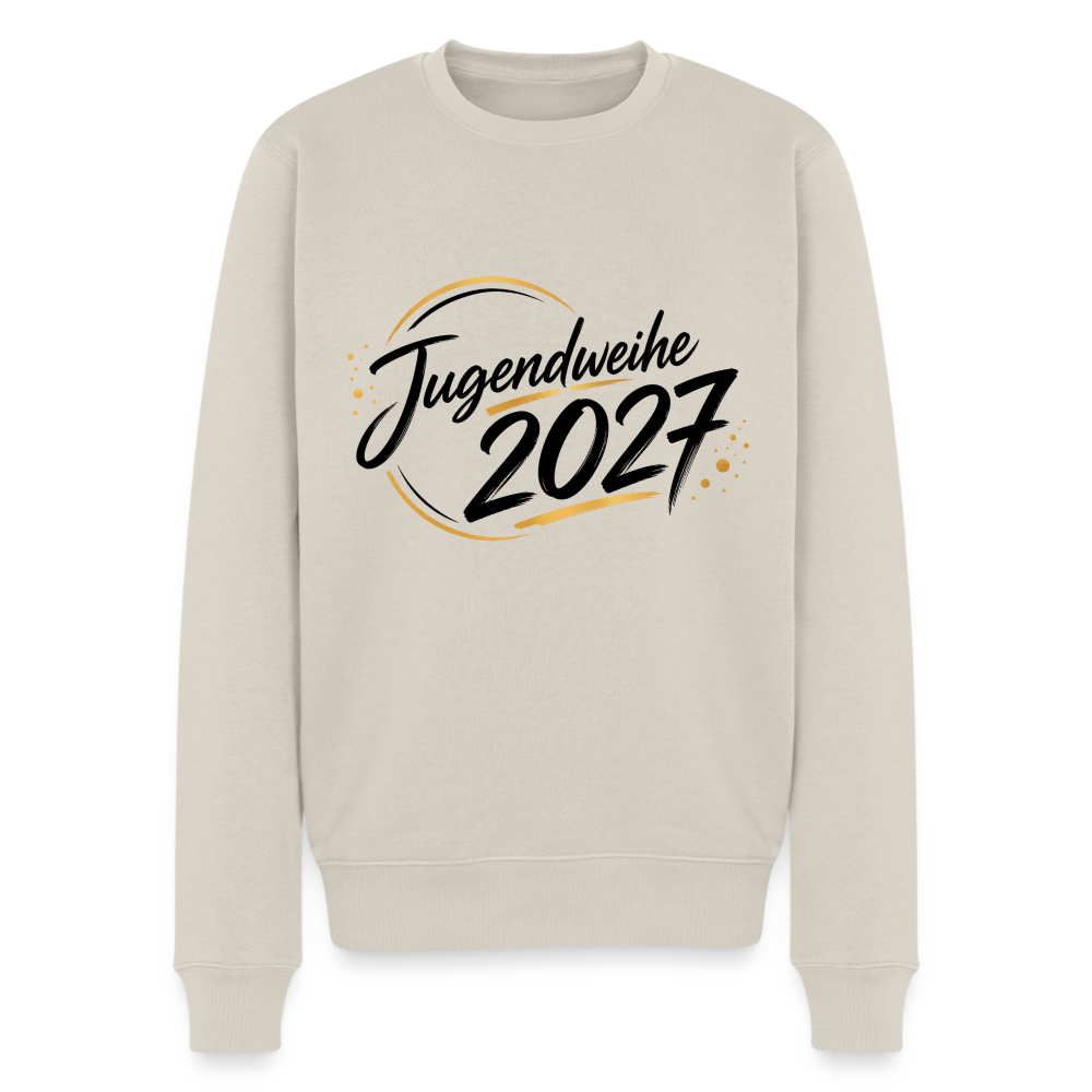 Männer Premium Pullover " Jahreslogo 2027" - Beige