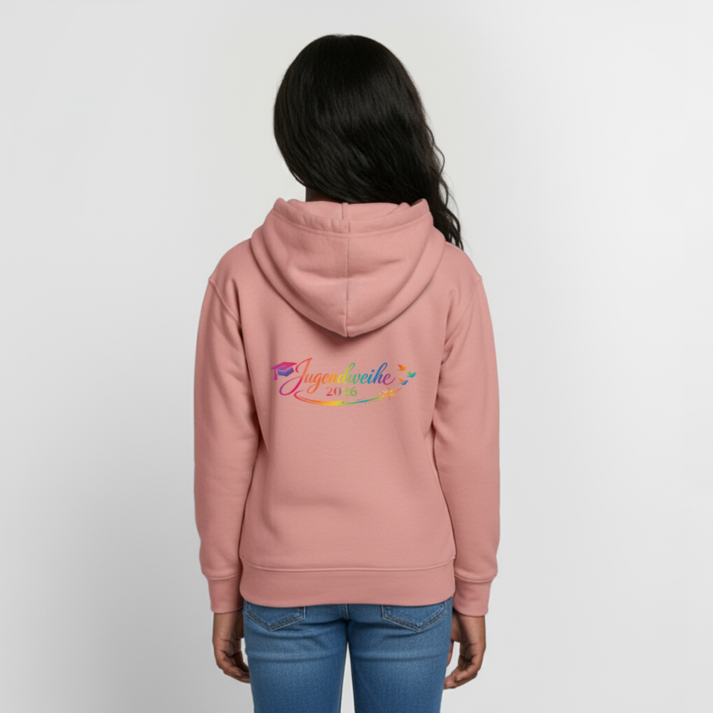 Teenager Hoodie "Jahreslogo 2026" - Altrosa