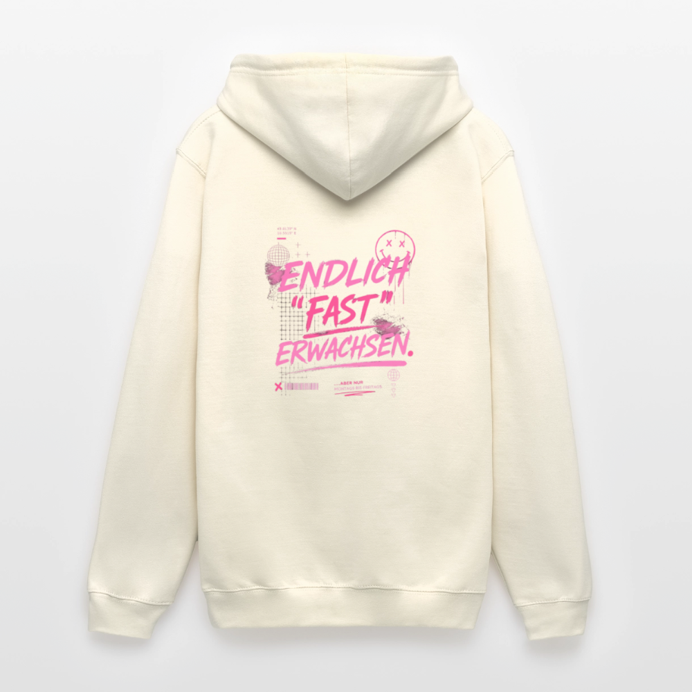 Unisex Hoodie "fast Erwachsen pink" - Vanille-Milchshake