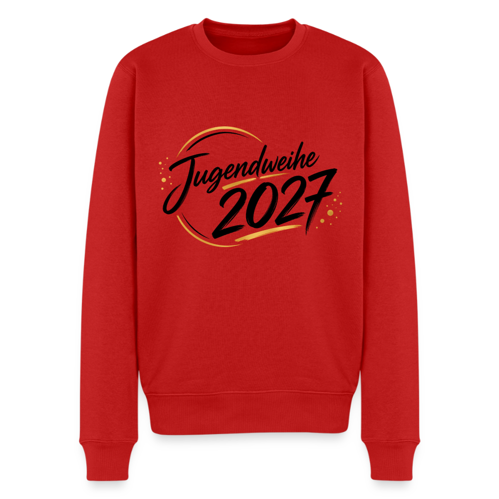 Männer Premium Pullover " Jahreslogo 2027" - Rot