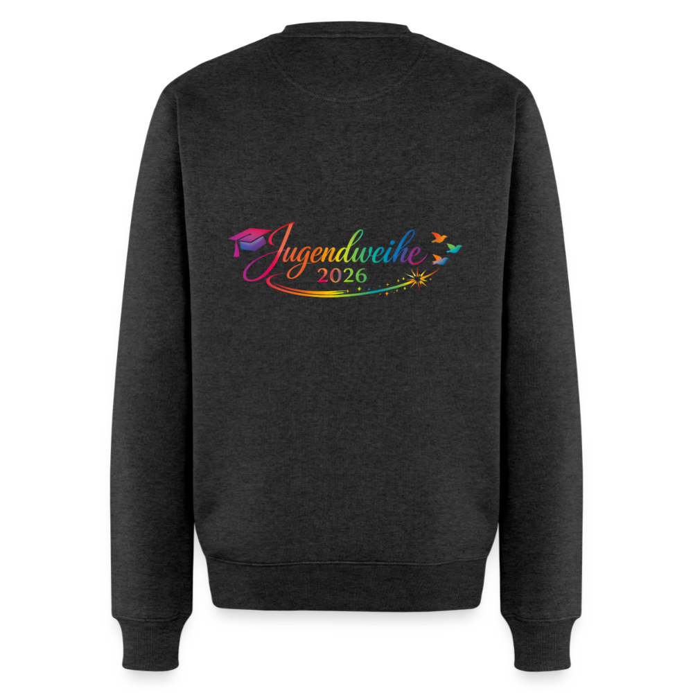 Männer Premium Pullover " Jahreslogo 2026" - Anthrazit meliert