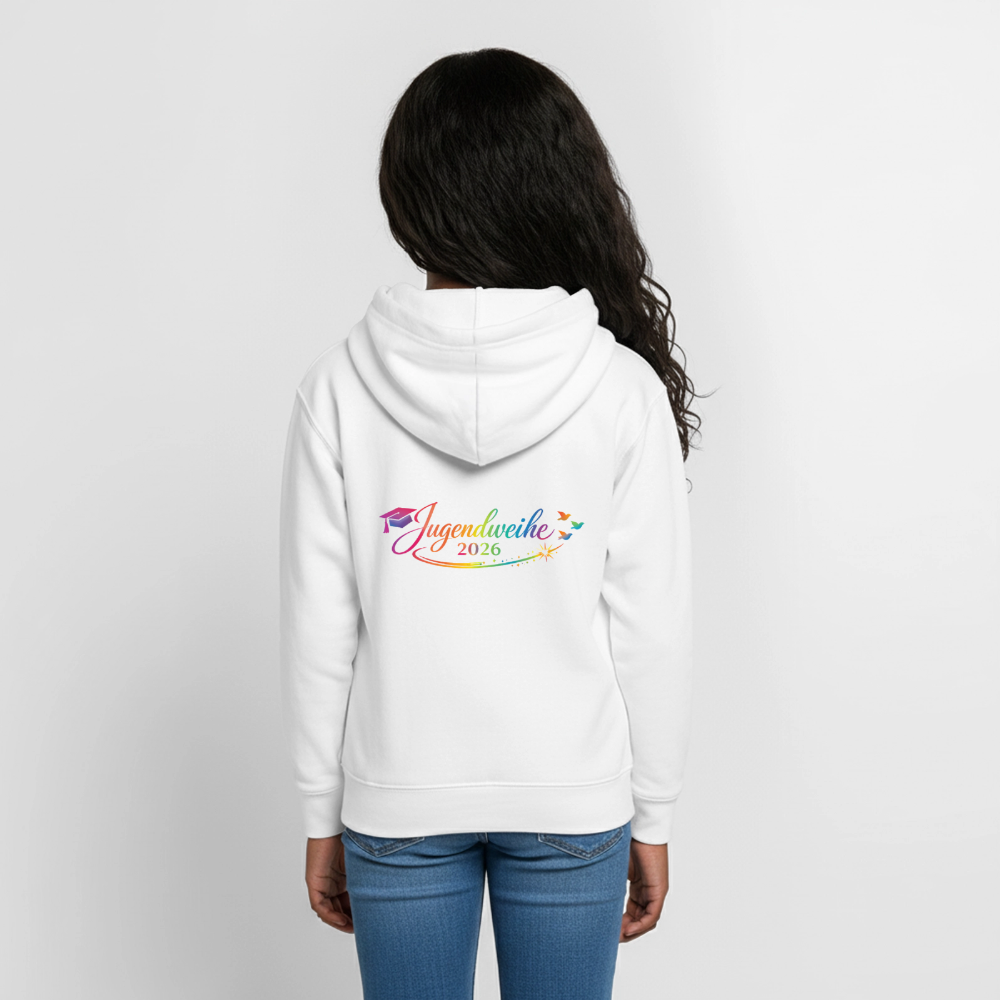 Teenager Hoodie "Jahreslogo 2026" - Weiß