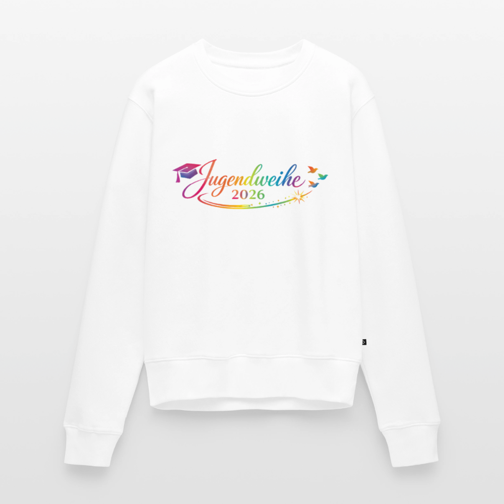 Frauen Premium Pullover " Jahreslogo 2026" - Weiß