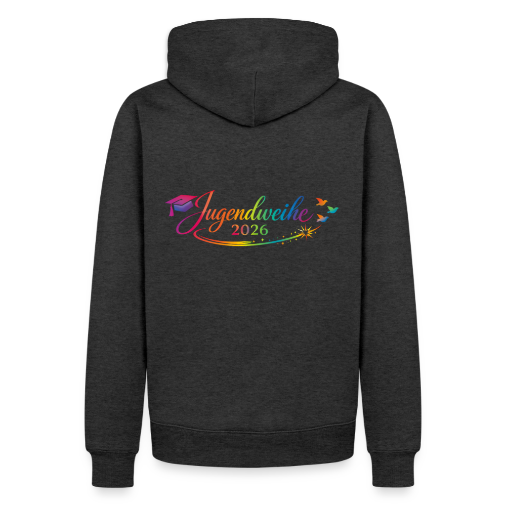 Männer Premium Hoodie "Jahreslogo 2026" - Anthrazit meliert