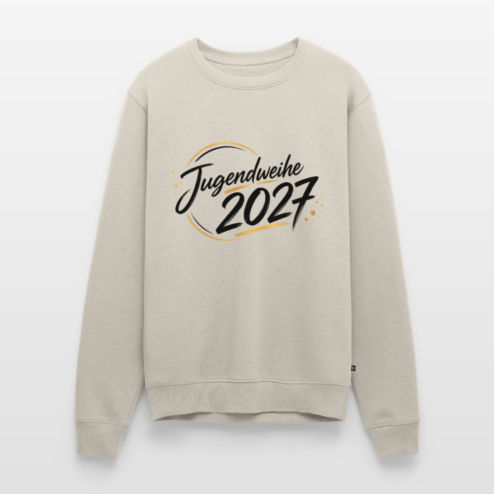Männer Premium Pullover " Jahreslogo 2027" - Beige