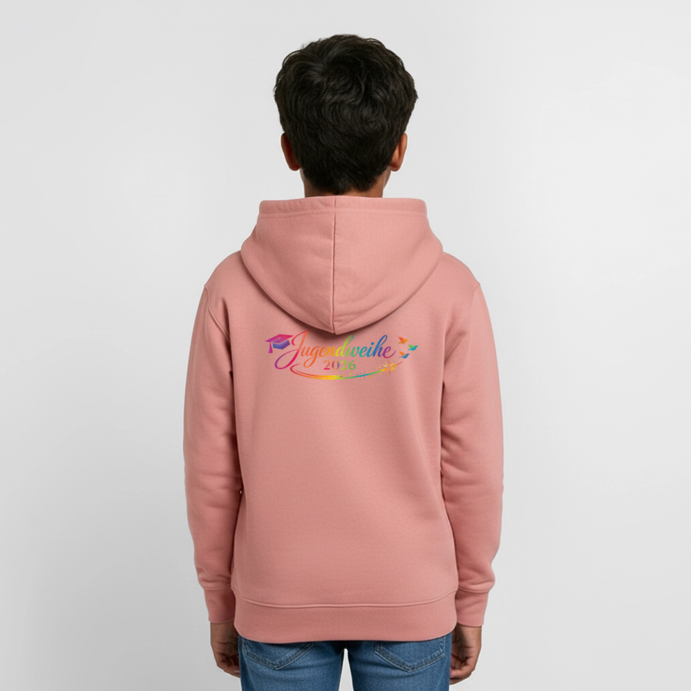 Teenager Hoodie "Jahreslogo 2026" - Altrosa
