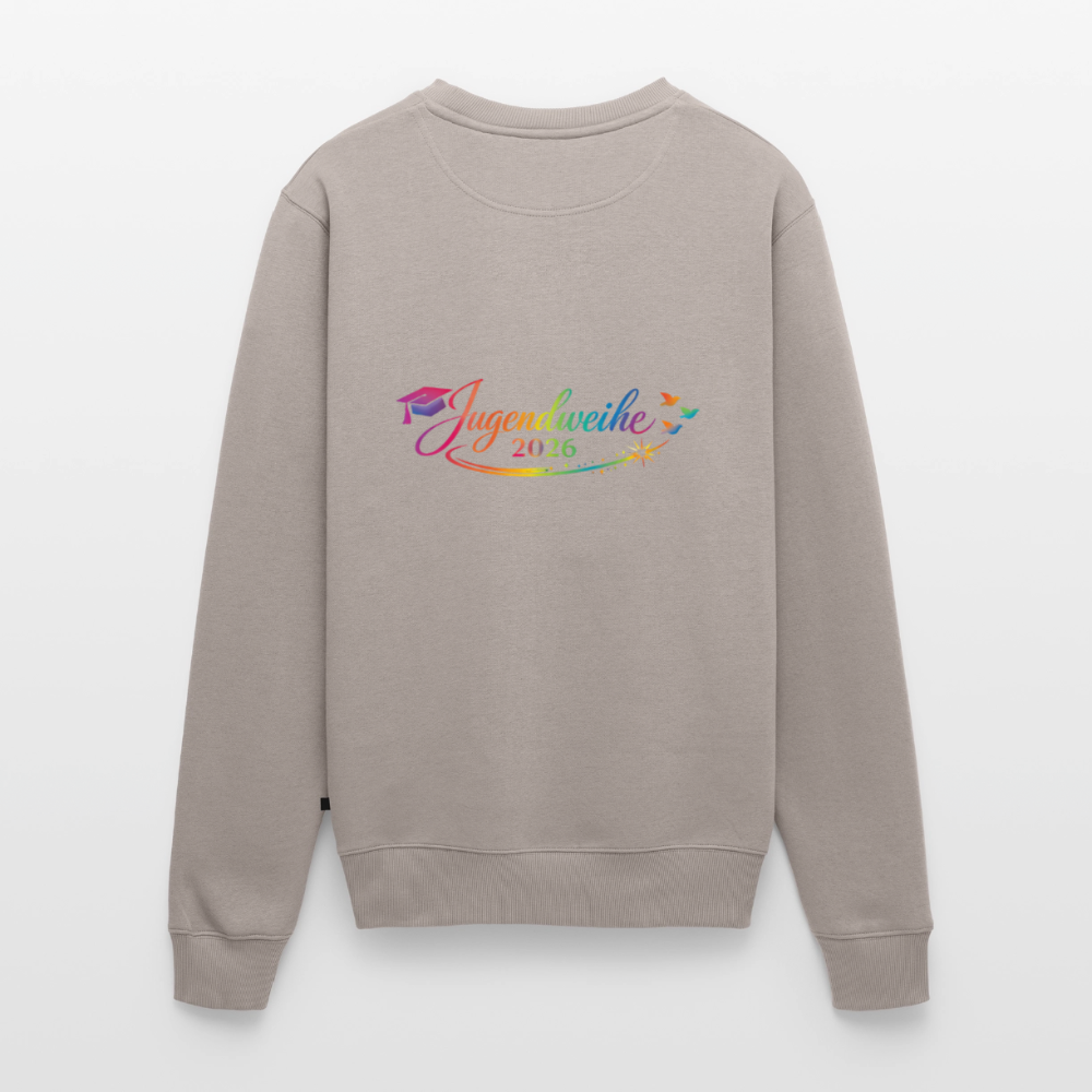 Männer Premium Pullover " Jahreslogo 2026" - Taupe