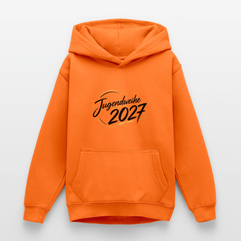 Teenager Hoodie "Jahreslogo 2027" - Orange
