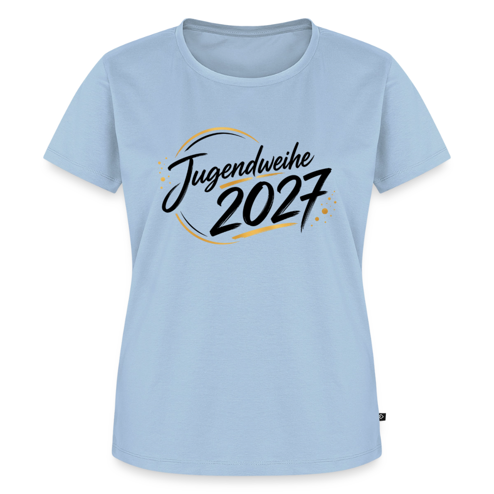 Frauen Premium T-Shirt nachhaltig "Jahreslogo 2027" - Hellblau