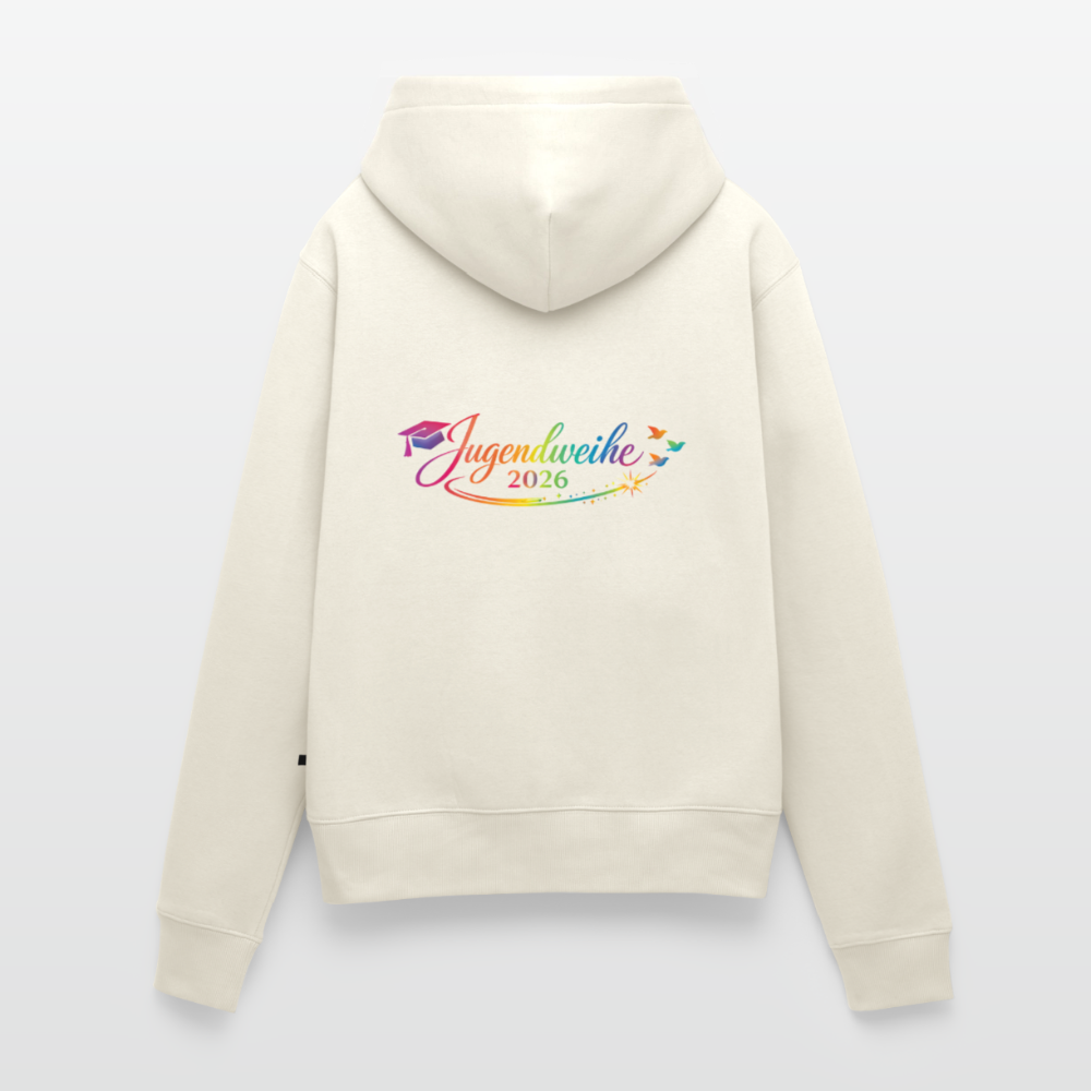 Frauen Premium Hoodie "Jahreslogo 2026" - Naturweiß