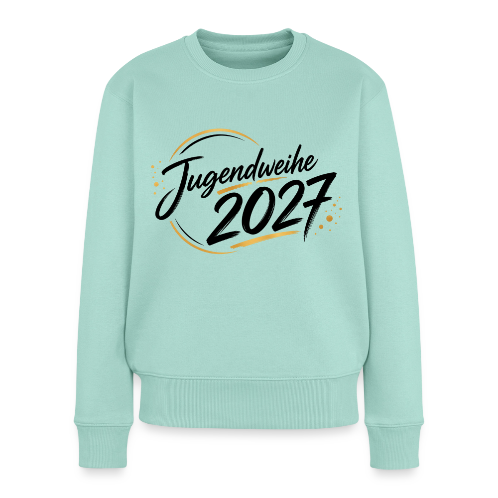 Frauen Premium Pullover " Jahreslogo 2027" - Mint 