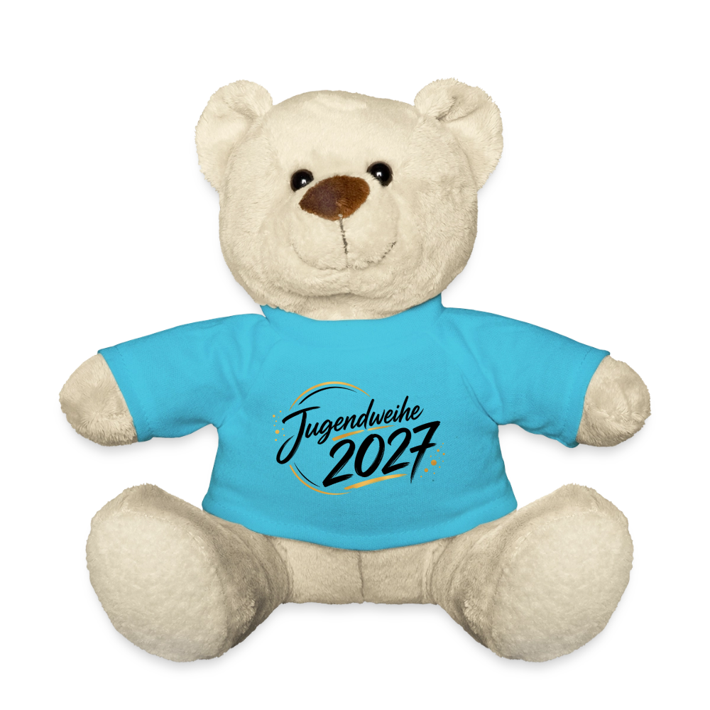 Teddy mit Jahreslogo 2027 - Atollblau
