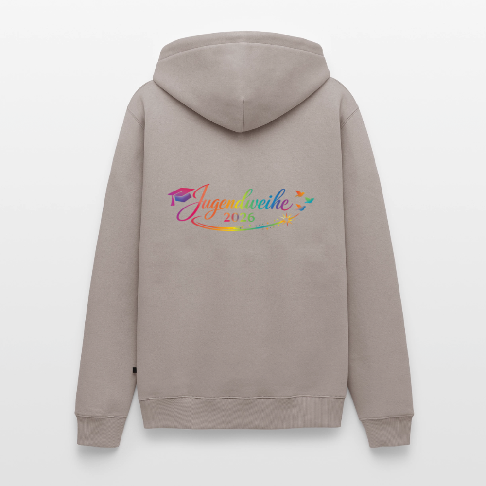 Männer Premium Hoodie "Jahreslogo 2026" - Taupe