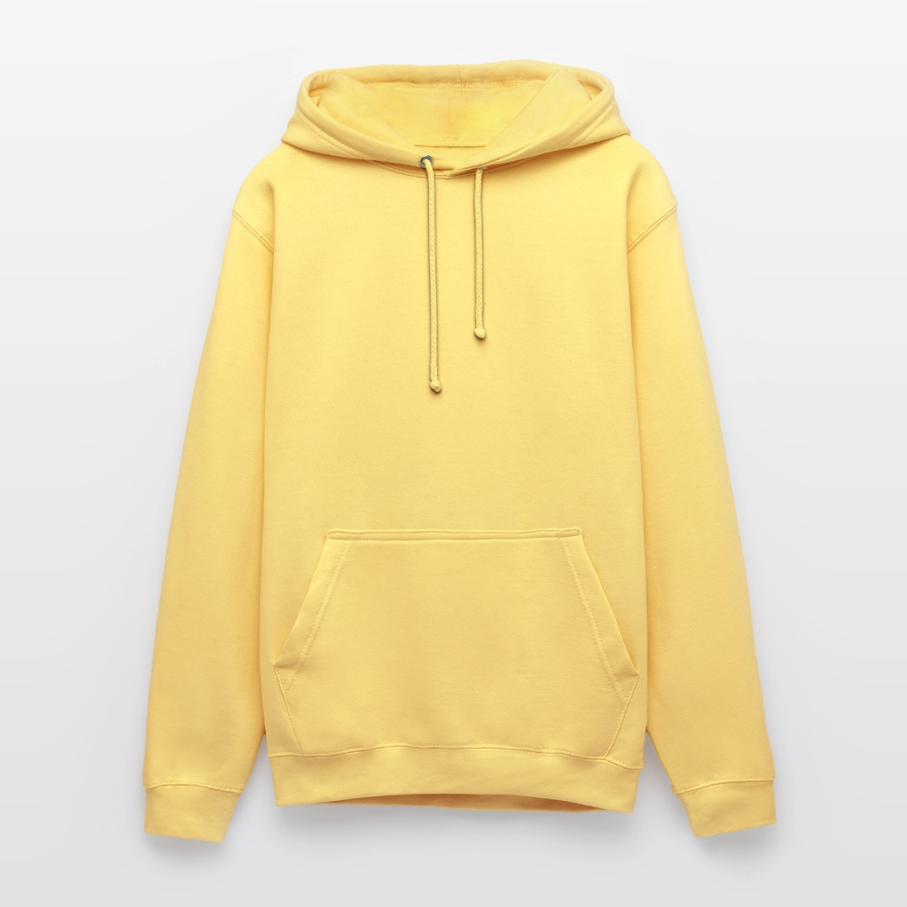 Unisex Hoodie "fast Erwachsen pink" - Zitronengelb