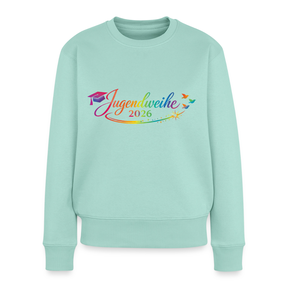 Frauen Premium Pullover " Jahreslogo 2026" - Mint 