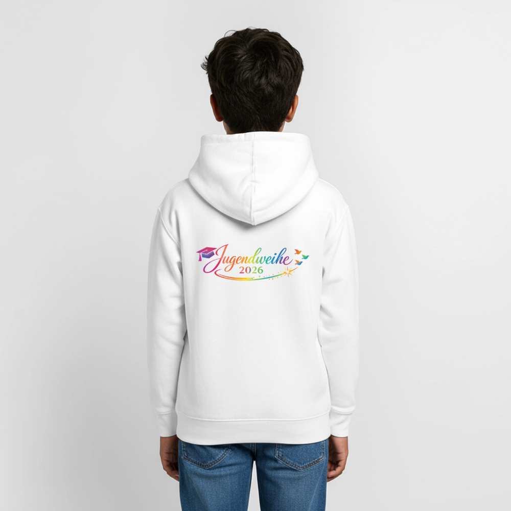 Teenager Hoodie "Jahreslogo 2026" - Weiß