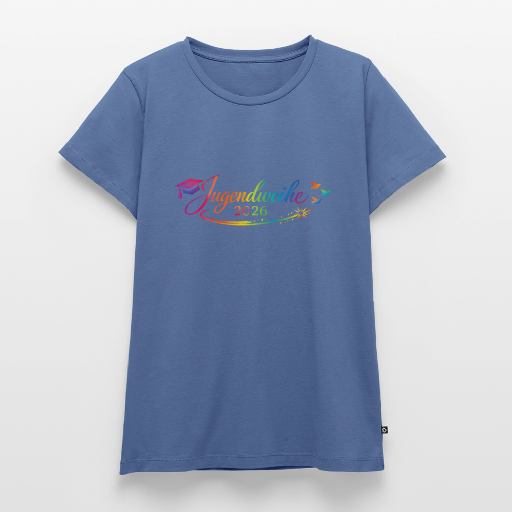 Frauen Premium T-Shirt nachhaltig "Jahreslogo 2026" - Taubenblau