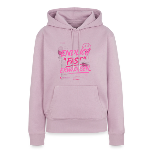 Frauen Premium Hoodie "fast Erwachsen pink" - Altrosa