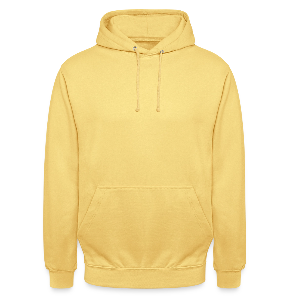 Unisex Hoodie "fast Erwachsen pink" - Zitronengelb