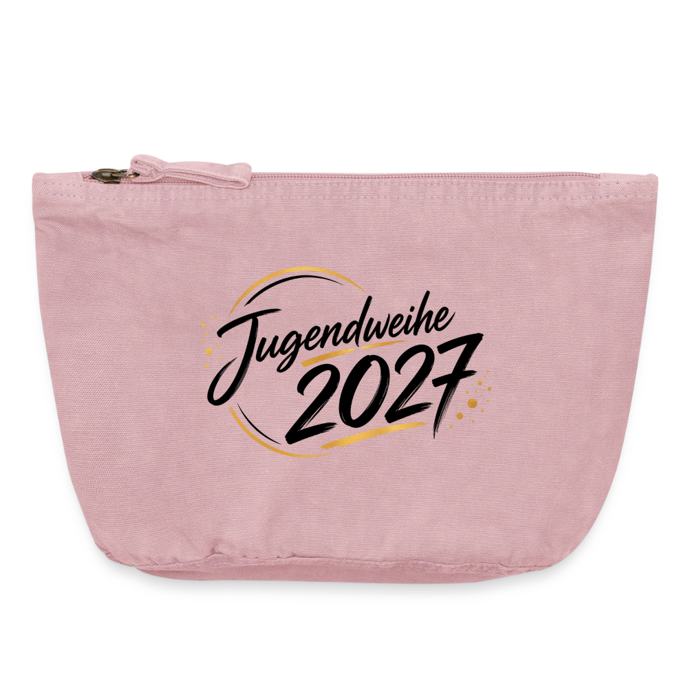 Vintage Reißverschluss-Täschchen  "Jahreslogo 2027" - Vintage Rosa