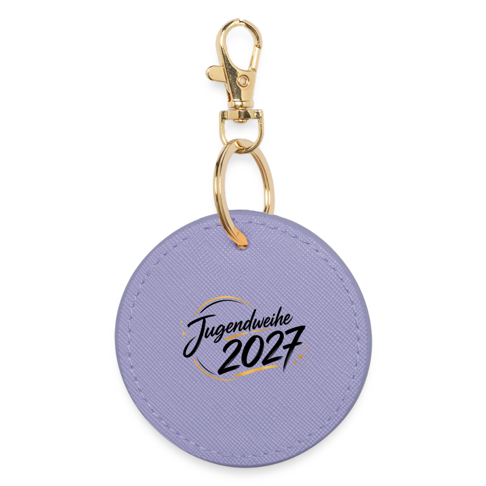 Runder Schlüsselanhänger "Jahreslogo 2027" - Lavendel