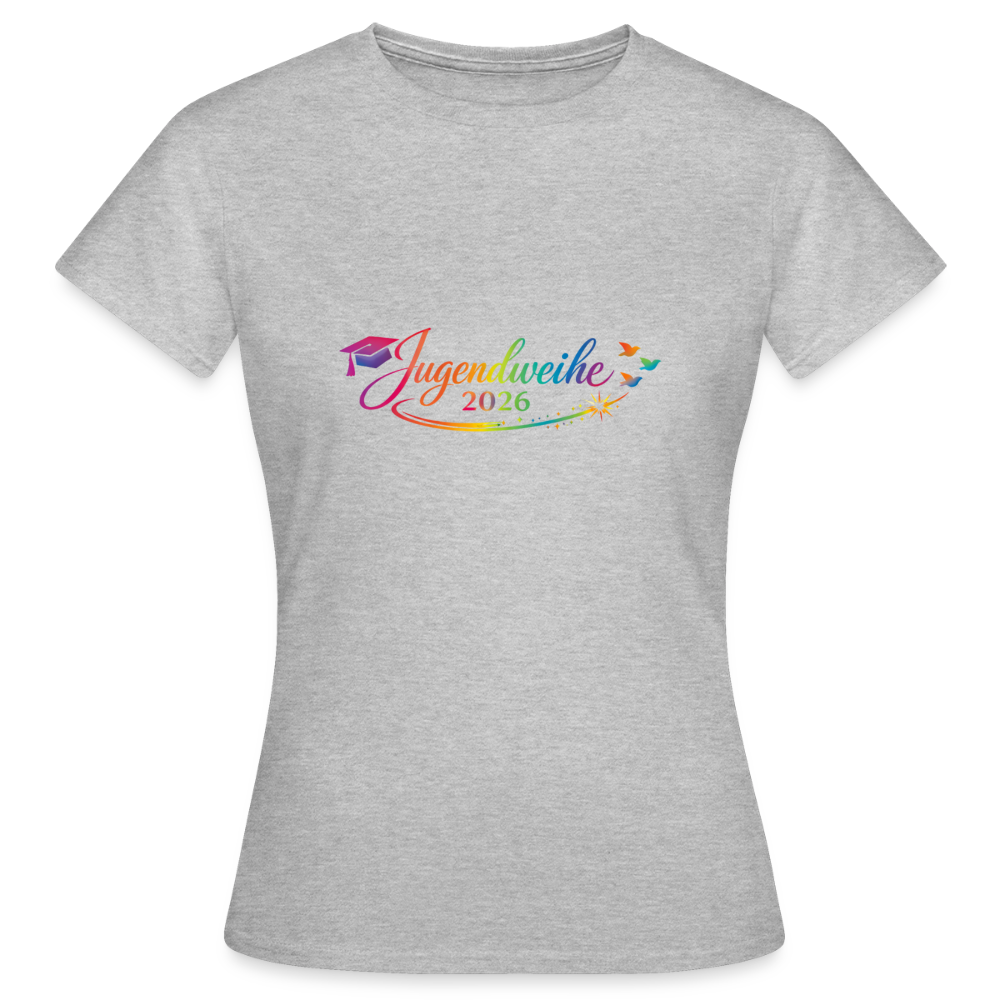 Frauen T-Shirt "Jahreslogo 2026" - Grau meliert