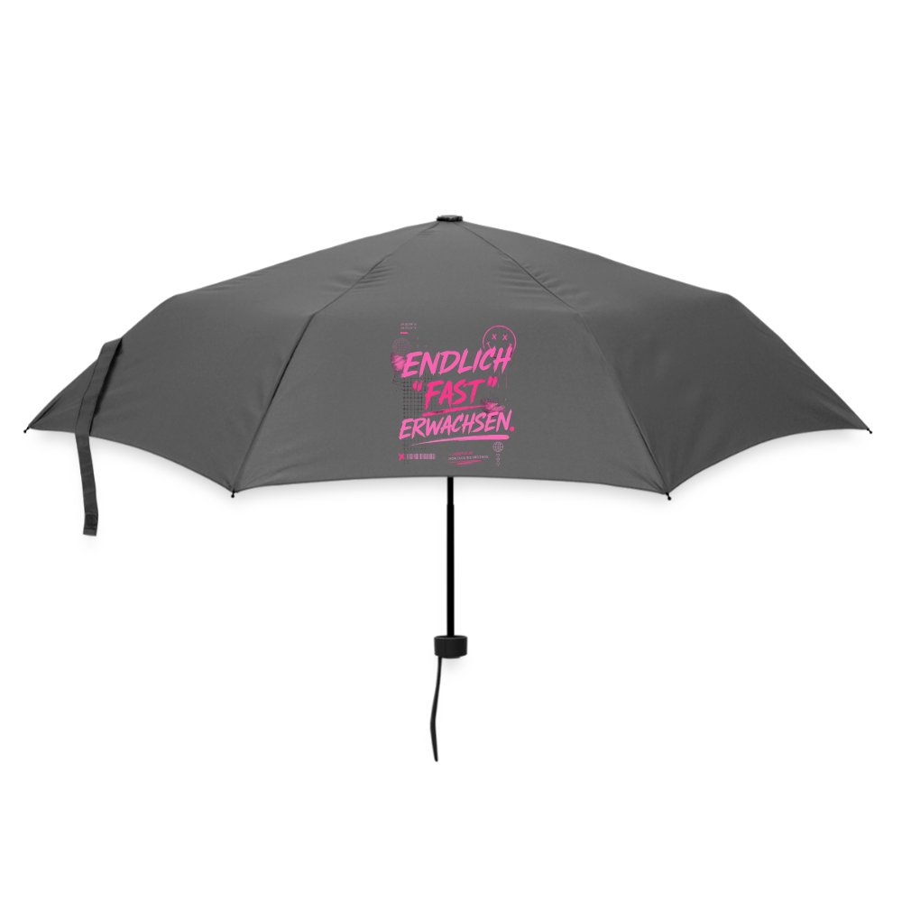 Regenschirm (klein) "fast Erwachsen pink"" - Grau