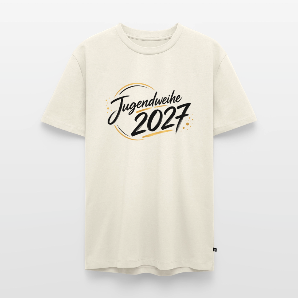 Männer Premium T-Shirt "Jahreslogo 2027" - Naturweiß