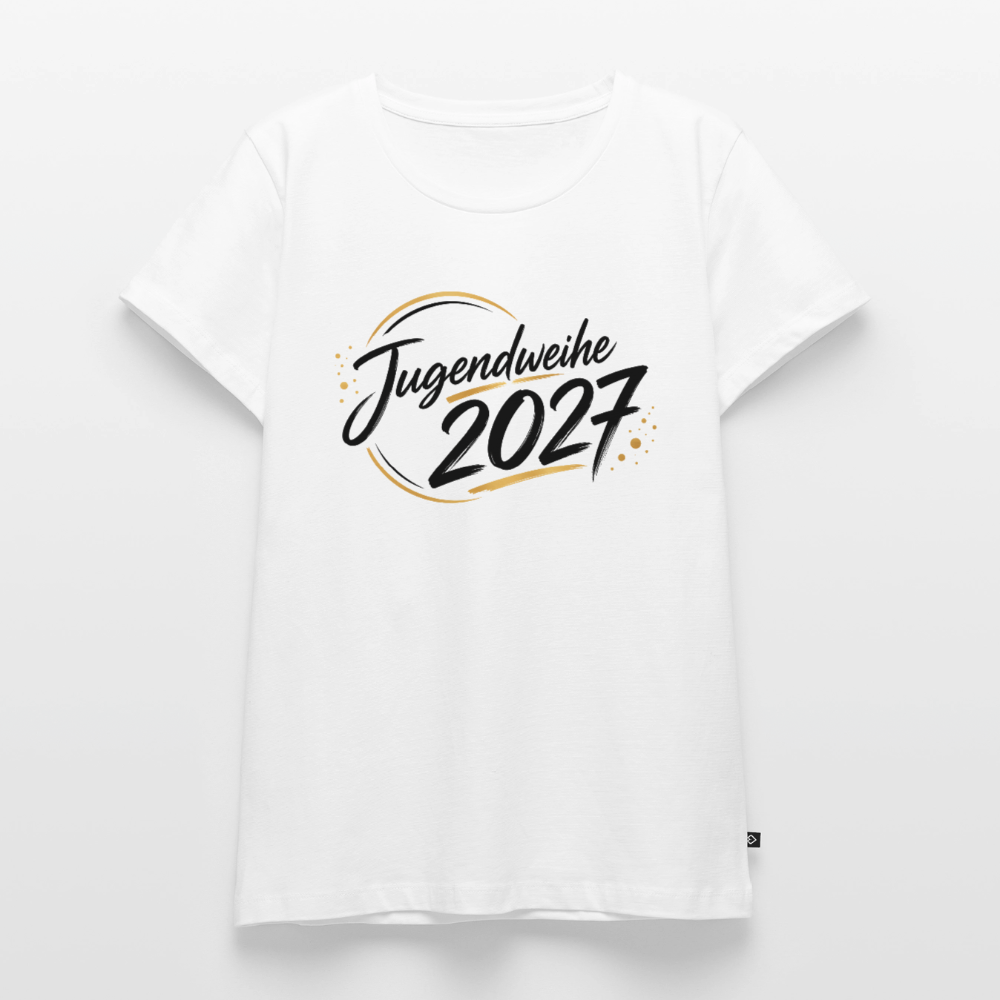 Frauen Premium T-Shirt nachhaltig "Jahreslogo 2027" - Weiß