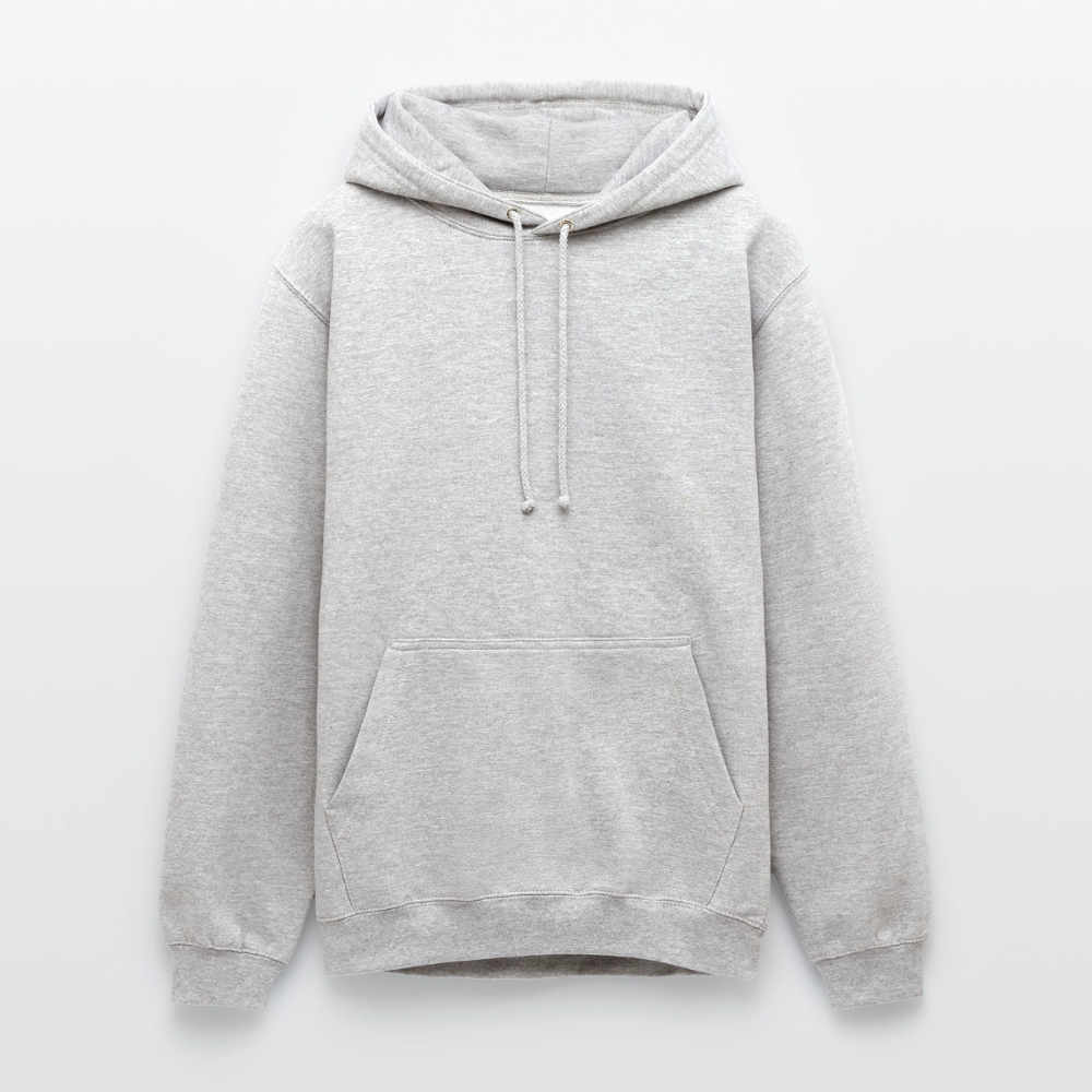 Unisex Hoodie "fast Erwachsen pink" - Hellgrau meliert