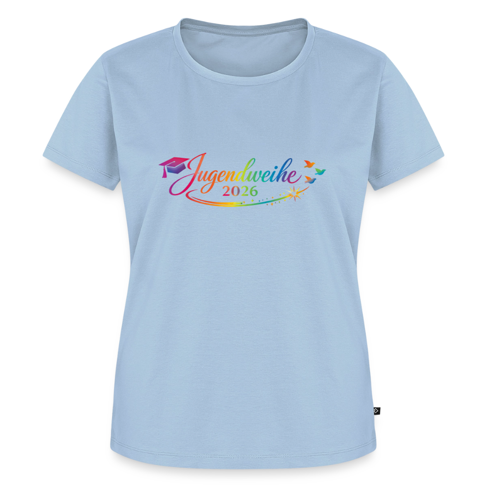 Frauen Premium T-Shirt nachhaltig "Jahreslogo 2026" - Hellblau
