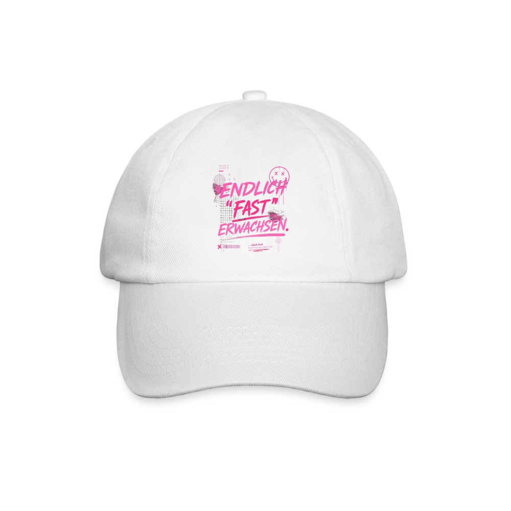 Baseballkappe "fast Erwachsen pink" - Weiß/Weiß