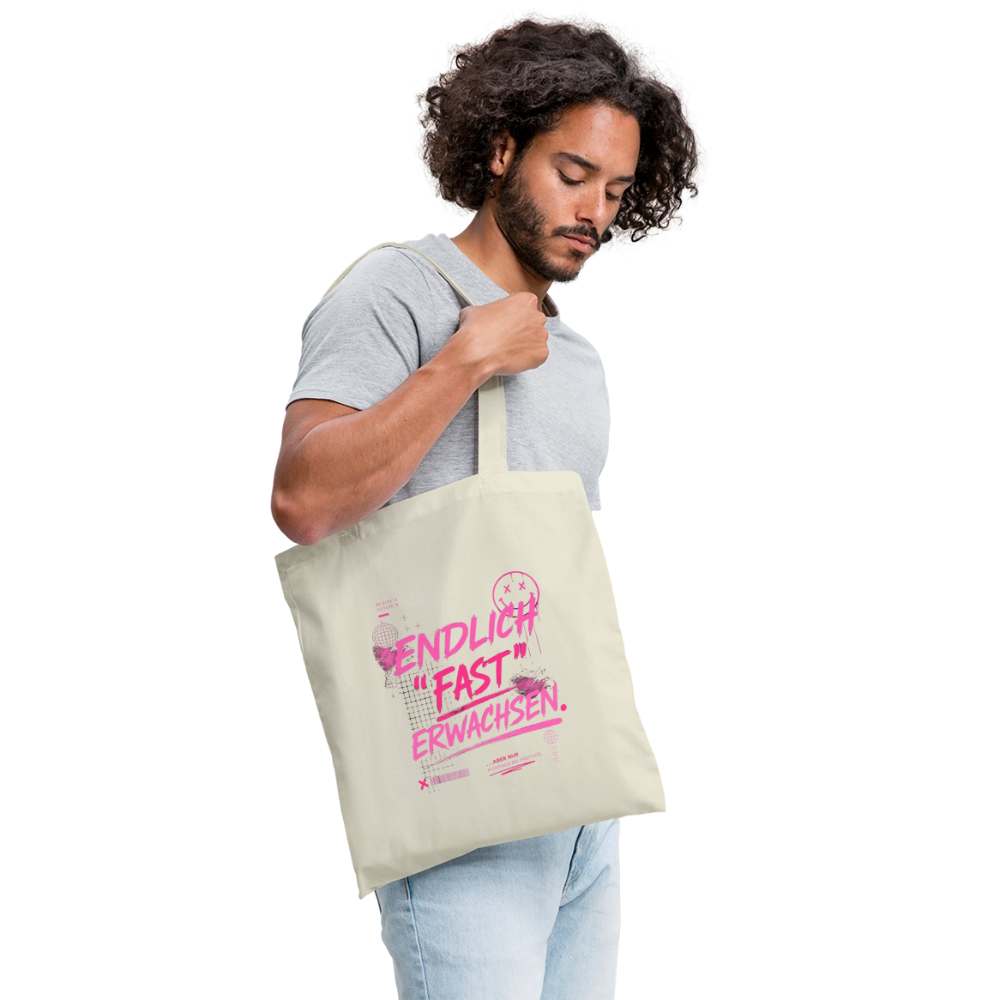 Stoffbeutel. "fast Erwachsen pink" - Natur