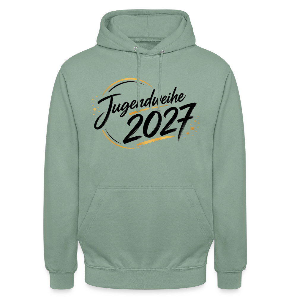 Unisex Hoodie "Jahreslogo 2027" - Graugrün