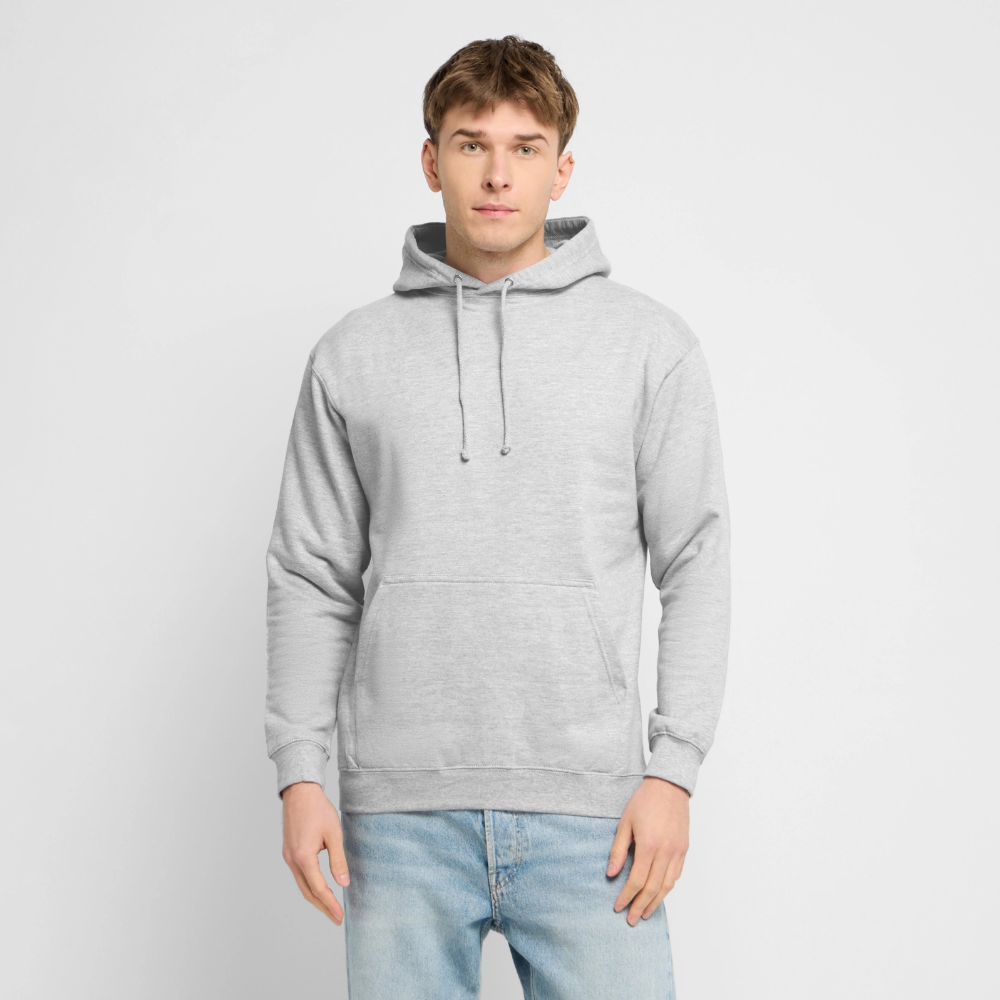 Unisex Hoodie "fast Erwachsen pink" - Hellgrau meliert