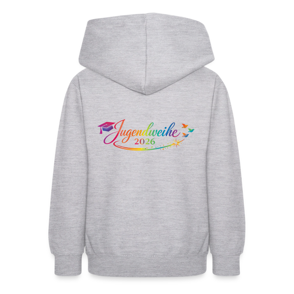 Teenager Hoodie "Jahreslogo 2026" - Hellgrau meliert