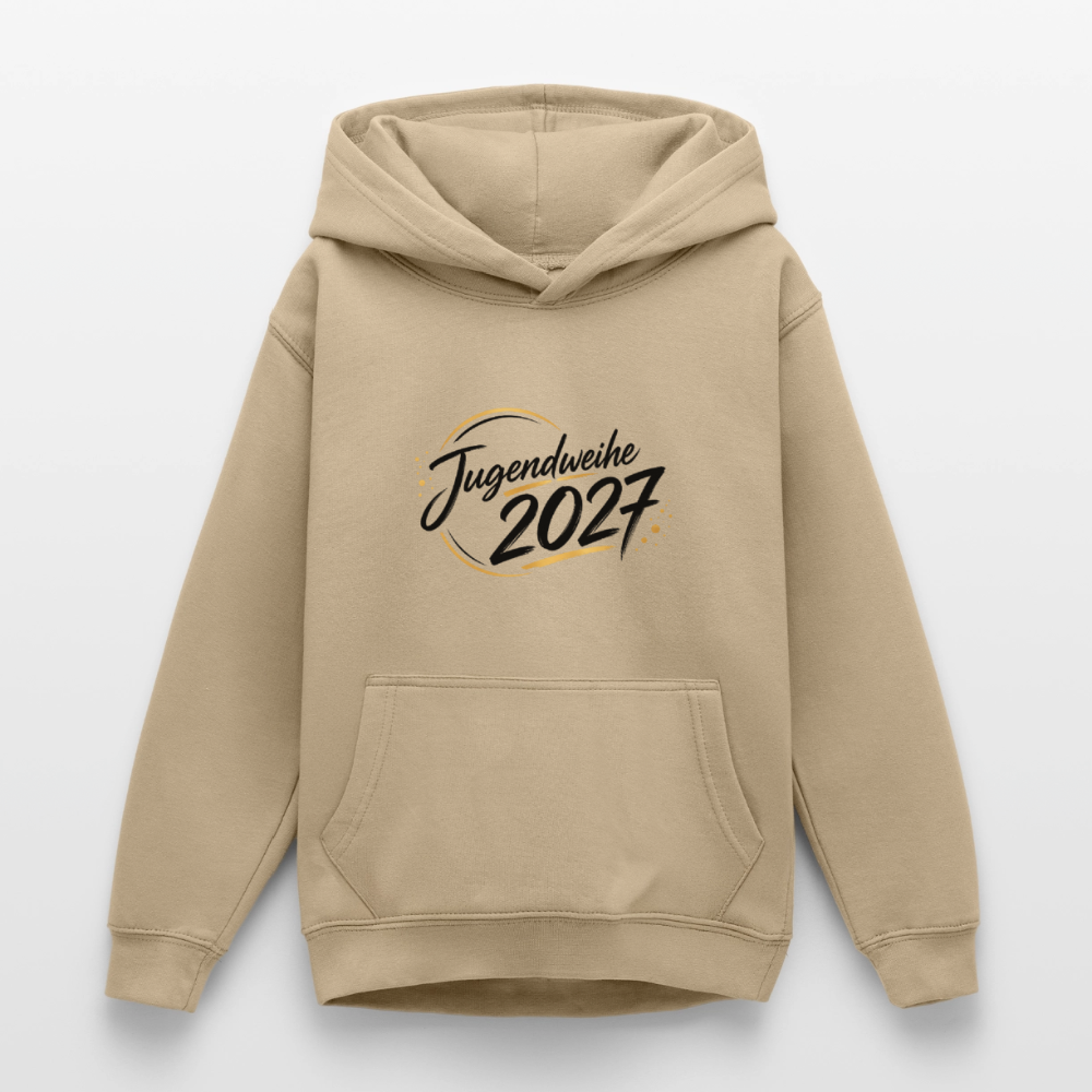 Teenager Hoodie "Jahreslogo 2027" - Sand