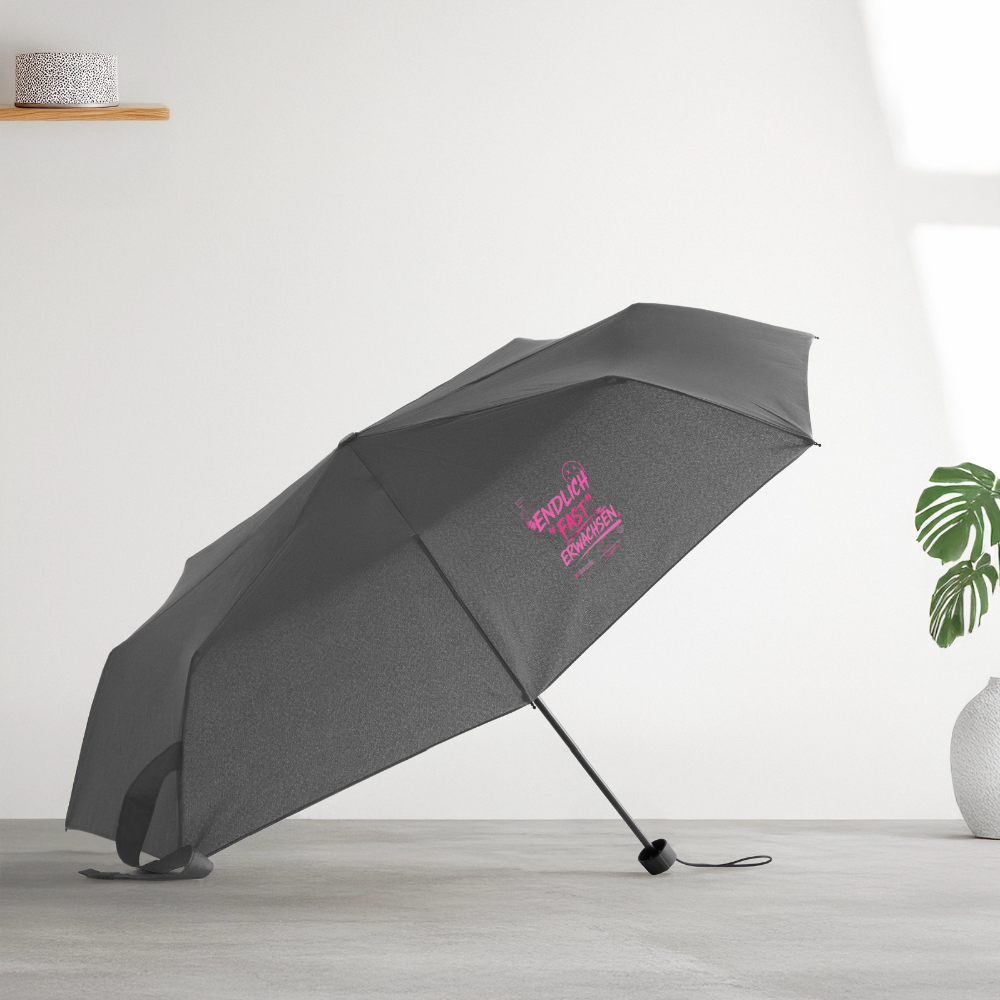 Regenschirm (klein) "fast Erwachsen pink"" - Grau