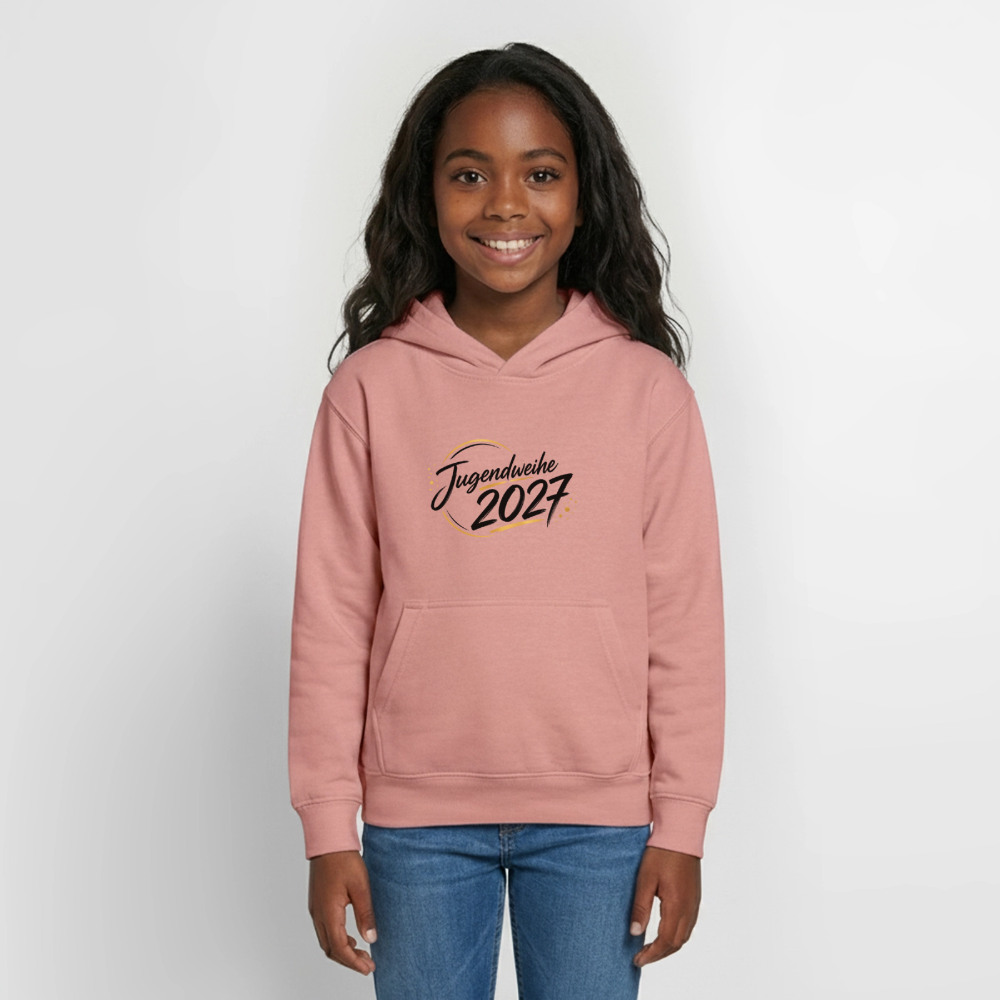 Teenager Hoodie "Jahreslogo 2027" - Altrosa
