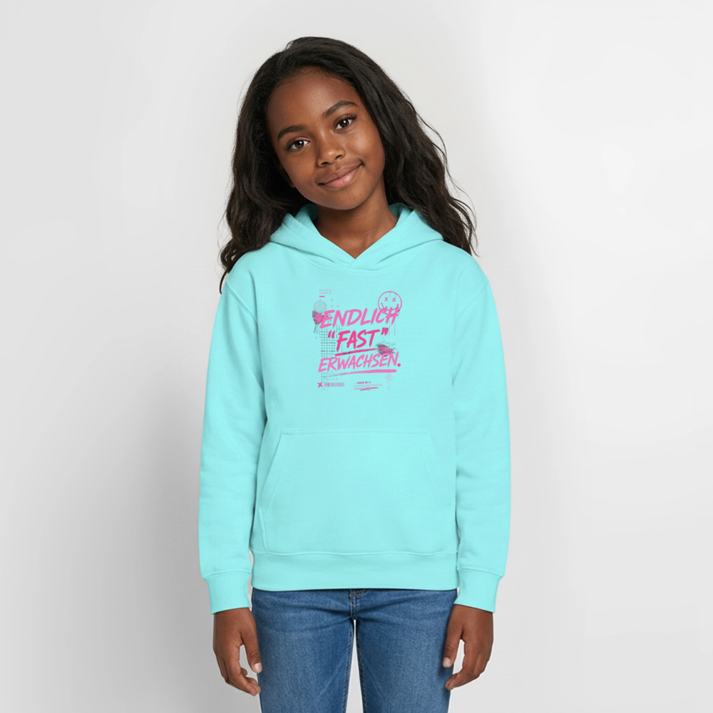Teenager Hoodie "fast Erwachsen pink"" - Pfefferminze