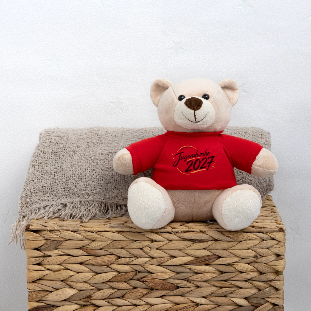 Teddy mit Jahreslogo 2027 - Rot