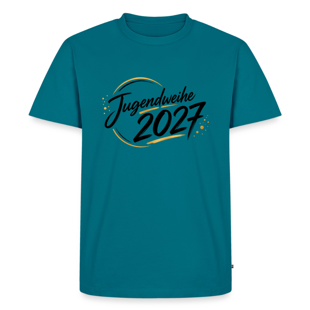 Männer Premium T-Shirt Nachhaltig " Jahreslogo 2027" - Petrol